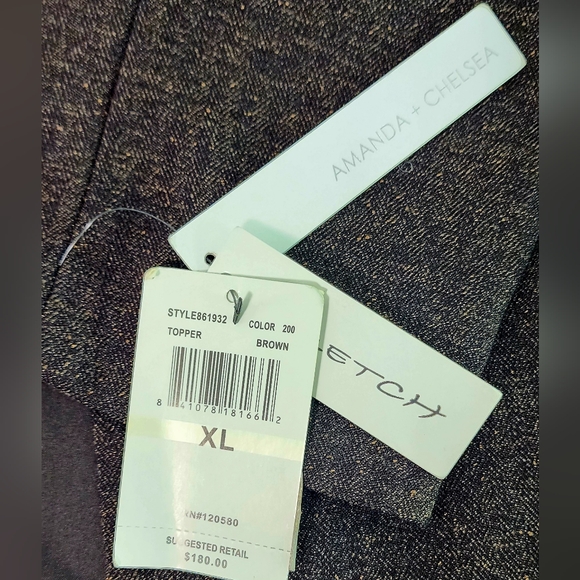 Amanda + Chelsea brown tweed topper jacket - Picture 7 of 10